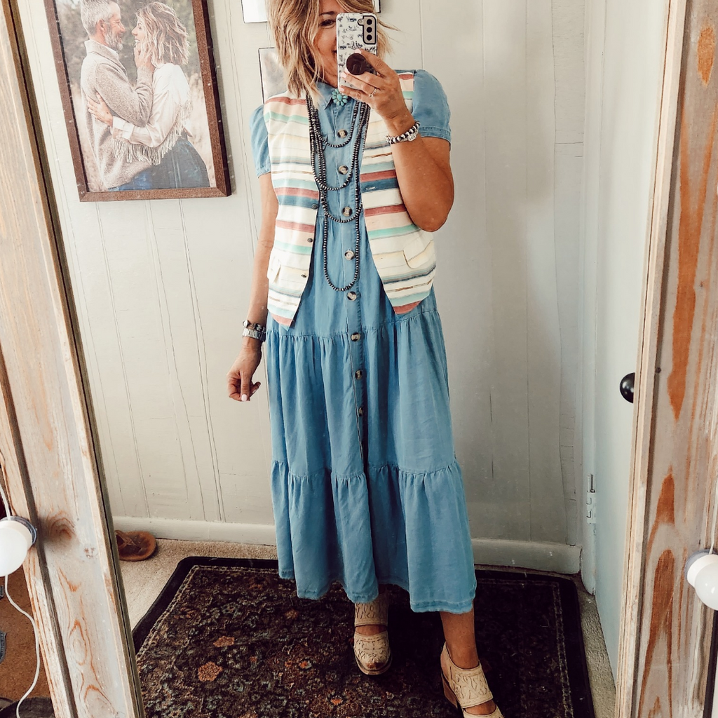 The Foyil Denim Dress U Bar and Company