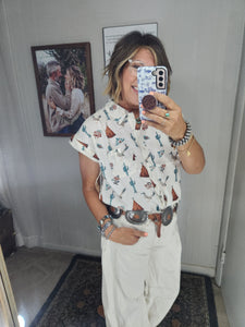 Cotton & Rye Cuffed Sleeve Tops
