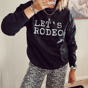 Let's Rodeo Type Font Sweatshirt
