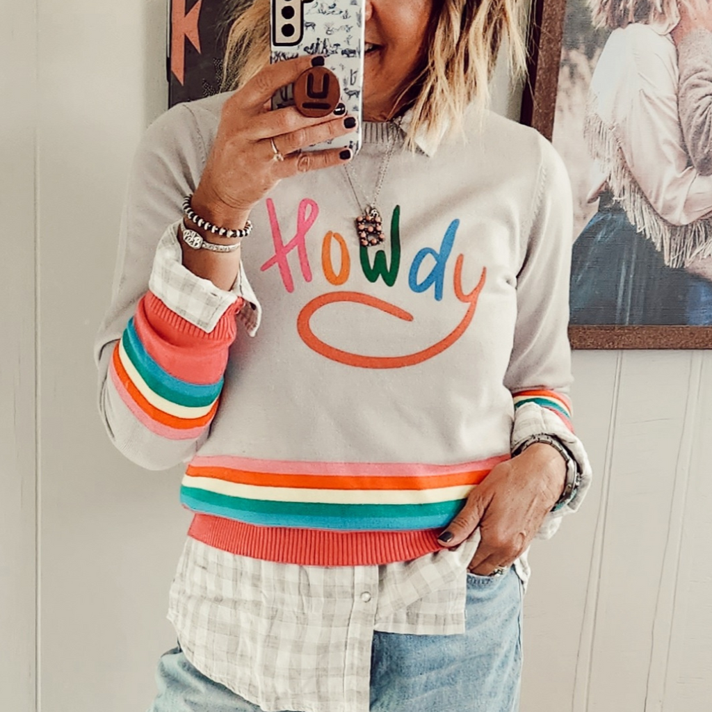Howdy Color Sweater – U Bar and Company